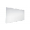 Nimco Zrkadlá - Zrkadlo s LED osvetlením, 100x60 cm, hliník ZP 8004
