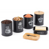 Sada 4 kuchynských nádob a maselnička E-6055