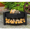 COOKKING Montana Ø 80 X 45 cm oceľové ohnisko, čierne CK108009