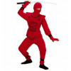 KOSTÝM NINJA BOJOVNÍK KARATEKA RED 128