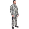 CRV CRAMBE / Maskáčová softshellová bunda - šedá camouflage S
