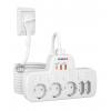 Rozdeľovač Lišta multifunkčná 5xAC 3xUSB PD20W QC18 4000W LZW-5UW2M