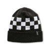 ALPINESTARS čiapka CHECKED BEANIE, ALPINESTARS (černá/bílá)