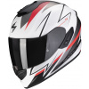 SCORPION prilba EXO-1400 EVO AIR Thelios matt white/red - XS