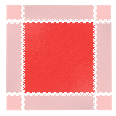 Insportline Puzzle záťažová podložka Simple červená