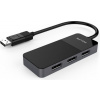 PremiumCord adaptér MST DisplayPort 1.4 na 3x DisplayPort / 8K / 3x 4K/ černý kportad19