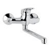 Mereo Drezová nástenná batéria, Sonáta 150 mm, s ramienkom plochým rovným 160 mm, chróm CB30202N
