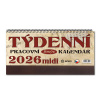 Stolní kalendář Pracovní 2026 Retro Midi (CZ)