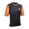 LEATT Cyklistický dres s krátkym rukávom - MTB ENDURO 3.0 - čierna/hnedá S
