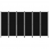vidaXL 6-panelový paraván čierny 300x180 cm - Čierna - 15248-156871