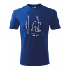 Handel Tričko - Zajac alebo kačka Farba: kráľovská modrá, Veľkosť: 3XL, Strih trička: unisex