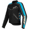 bunda STELLA T-DYNO AIR, ALPINESTARS, dámská (černá/světle modrá/béžová, vel. M)