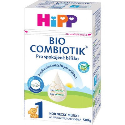HiPP Počiatočná mliečna dojčenská výživa 1 BIO Combiotik 500 g