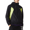Pánske bundy Lacoste Sport Collapsible Windbreaker - black/yellow - Čierny (M/L)