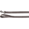 Vodítko na plameniaky Oxana Grey - nylonové vodítko na psa, šedé, s karabínou, 130cm - 25mm
