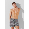 PLAVKY KARL LAGERFELD STRIPE AOP SHORT BOARDSHORTS STRIPE AOP BLACK