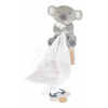 Plyšová koala so šnúrkou na cumlík Koala Dummy Holder Unicef Collection Doudou et Compagnie v darčekovom balení sivá 12 cm od 0 mes