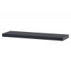 Polička nástenná 80 cm, MDF, farba sivý mat, baleno v ochranej fólii - P-005 GREY2