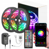 LED pásik 15m RGB 5050 LED diódy Aplikácia pilotná sada (LED pásik 15m RGB 5050 LED diódy Aplikácia pilotná sada)