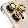 AppleMix Tvrdené sklo pre Apple iPhone 15 Pro / 15 Pro Max - na šošovku fotoaparátu - svetelné - sada 3 ks - oranžové