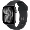 Apple Watch Series 11 Cellular 46mm Klavírno čierny hliník s čiernym športovým remienkom - S/M