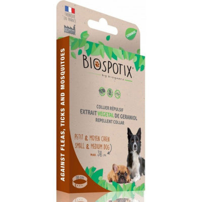 Obojok BIOGANCE Biospotix Small dog S-M s repelentným účinkom 38 cm