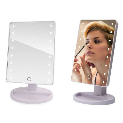 Verk 16 LED kozmetické zrkadlo biele
