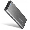 AXAGON EEM2-SG2, USB-C 3.2 Gen 2 - M.2 NVMe & SATA SSD kovový RAW box, bezšroubkový