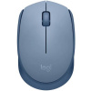 LOGITECH M171 Wireless Mouse (910-006866) WiFi (USB prijímač) / Optická (1000 dpi) / Skrolovacie koliesko / Modrá / / 1x AA