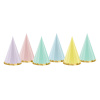 PartyDeco Párty čiapočky pastelové 16cm 6ks