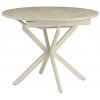 Okrúhly jedálenský stôl rozkladací GASTON CERAMIC 100
