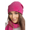 Kamea Malinová dámska štýlová zimná čiapka Kamea Eleni, Veľkosť uni, Farba malinová