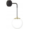 Emibig Ognis nástenná lampa 1x10 W čierna-zlatá-mliečna 966/K1
