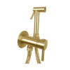 Paffoni Bidet Kit Set pákovej batérie pod omietku s bidetovou spŕškou, kefovaná zlatá ZDUP110HGSP