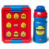 LEGO® Iconic Classic svačinový set láhev a box červená/modrá
