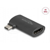 Delock Adaptér ze zástrčky USB Type-C na zásuvku HDMI (DP Alt Mode), 4K, pravoúhlý 64289
