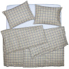 SCANquilt obliečky KLASIK kocka béžovošedá