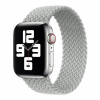 AppleKing nylonový remienok s vrkočovým vzorom pre Apple Watch 42mm / 41mm / 40mm / 38mm - S - sivý - možnosť vrátiť tovar ZADARMO do 30tich dní