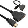 Rozdeľovač HDMI Verk Group 2 porty čierny