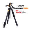 QZSD Q620 Profesionálny statív z hliníkovej zliatiny, nosnosť 20 kg pre fotoaparáty, kamery + 3D hlava