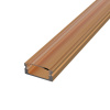 LEDprodukt LED lišta povrchová - SIMPLE Bronze Dĺžka: 1m, Typ krytky: Priehľadná krytka zaklapávacia (difúzor)