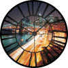 Fototapeta - FT0368 - Hodiny - nočný New York 208cm x 208cm - Vliesová fototapeta