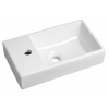 Sapho SMALL MINOS keramické umývadielko 45x26cm, batéria vľavo, biela 4757