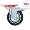 vidaXL Otočné kolieska 32 ks, 75 mm - 217870-211396
