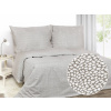 Dreamy Linens Obliečky bavlnené šedé fliačky