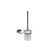 RAVAK Chrome CR 410 držiak s nádobkou a WC štetkou (sklo), X07P196 X07P196