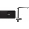 Set Schock S23-8 (dřez Formhaus D-100L Onyx + baterie Epos Chrom)