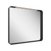 RAVAK STRIP I zrkadlo 600x700 mm,rám Čierny s osvetlením X000001570