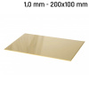 Mosadz plech 200x100x1,0mm