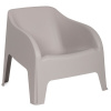 TOOMAX PETRA ARMCHAIR plastové kreslo - sivá
